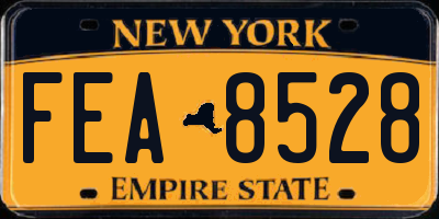 NY license plate FEA8528