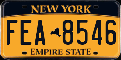 NY license plate FEA8546