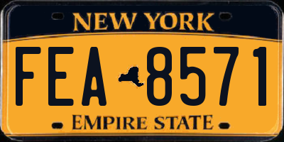 NY license plate FEA8571
