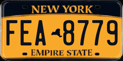 NY license plate FEA8779