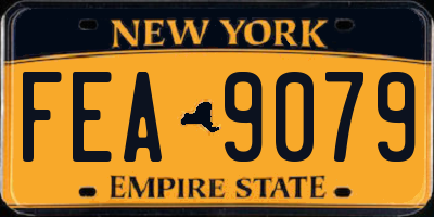 NY license plate FEA9079