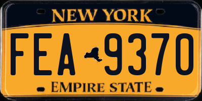 NY license plate FEA9370