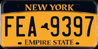 NY license plate FEA9397