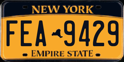 NY license plate FEA9429