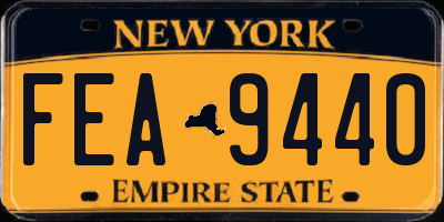 NY license plate FEA9440