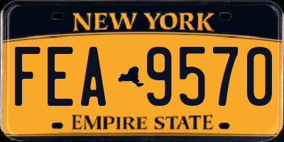 NY license plate FEA9570
