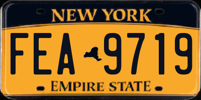 NY license plate FEA9719