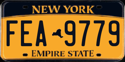 NY license plate FEA9779