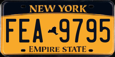 NY license plate FEA9795