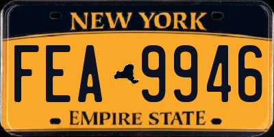 NY license plate FEA9946