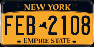 NY license plate FEB2108