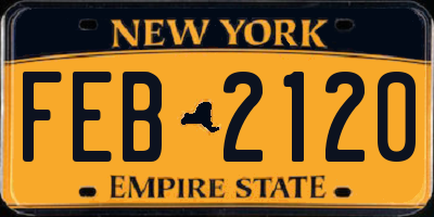 NY license plate FEB2120