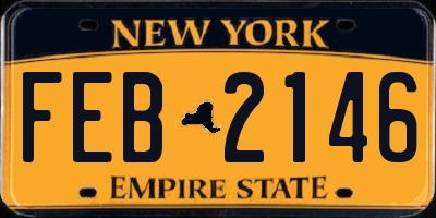 NY license plate FEB2146