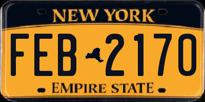 NY license plate FEB2170