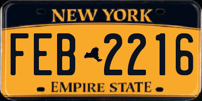 NY license plate FEB2216