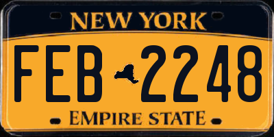 NY license plate FEB2248