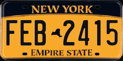 NY license plate FEB2415