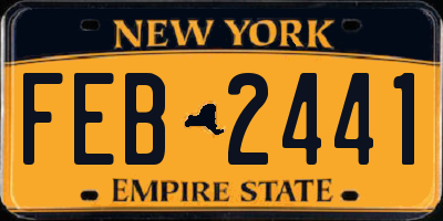NY license plate FEB2441