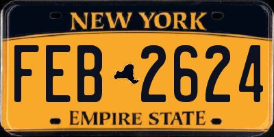 NY license plate FEB2624
