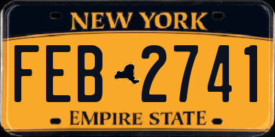 NY license plate FEB2741