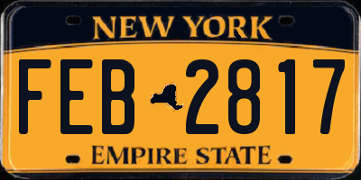 NY license plate FEB2817
