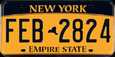 NY license plate FEB2824