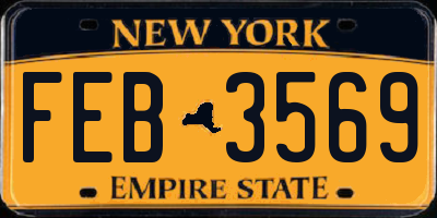NY license plate FEB3569
