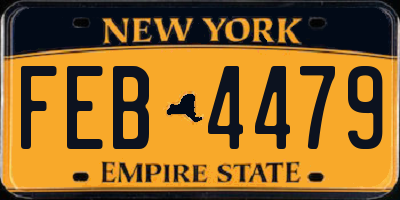 NY license plate FEB4479