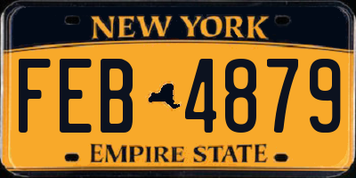 NY license plate FEB4879