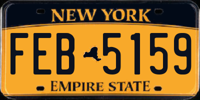 NY license plate FEB5159