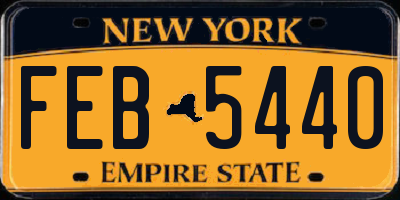 NY license plate FEB5440
