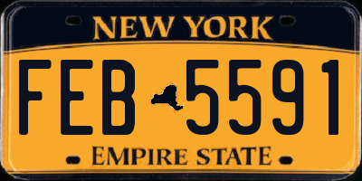NY license plate FEB5591