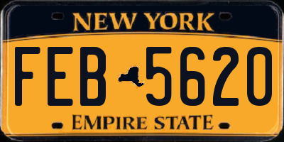 NY license plate FEB5620