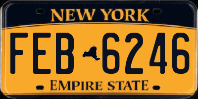 NY license plate FEB6246