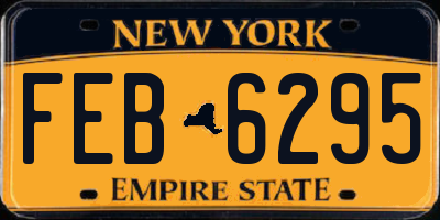 NY license plate FEB6295