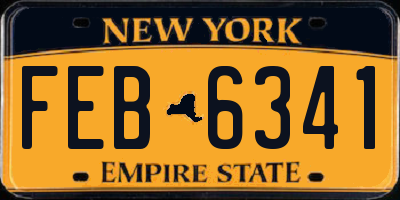NY license plate FEB6341