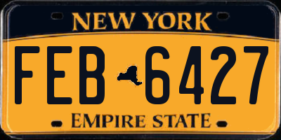 NY license plate FEB6427