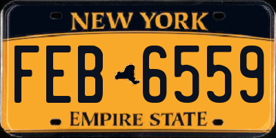 NY license plate FEB6559