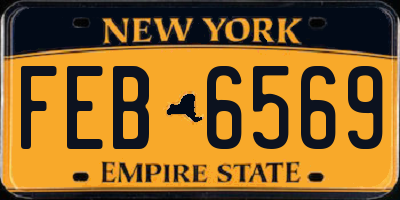 NY license plate FEB6569