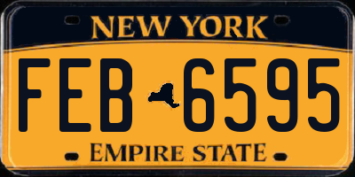 NY license plate FEB6595