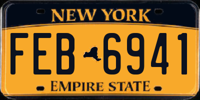 NY license plate FEB6941
