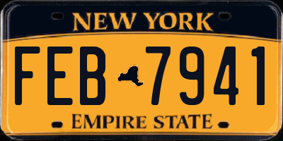 NY license plate FEB7941