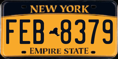 NY license plate FEB8379
