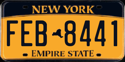 NY license plate FEB8441
