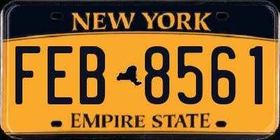 NY license plate FEB8561