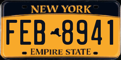 NY license plate FEB8941