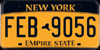 NY license plate FEB9056