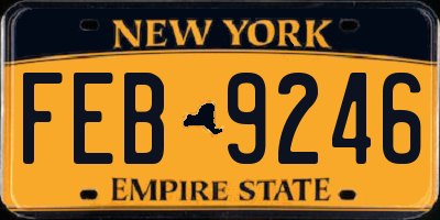 NY license plate FEB9246