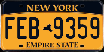 NY license plate FEB9359