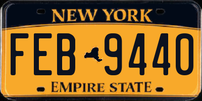 NY license plate FEB9440